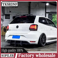 Alerón ABS negro VW Polo 6R 2011-2017 fibra carbono Deportivo
