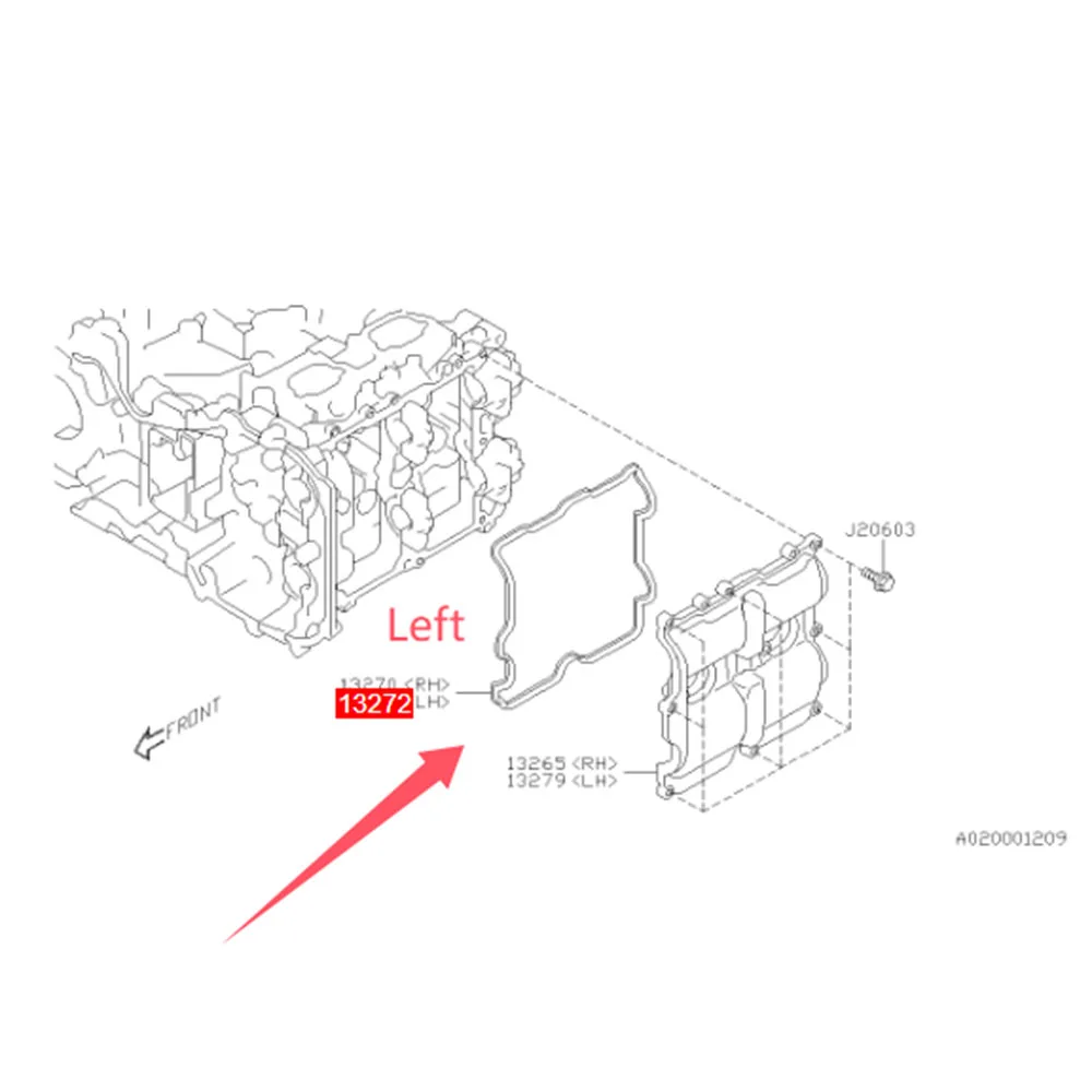 Para SUBARU XV OUTBACK LEVORG LEGACY IMPREZA FORESTER FB20/5 junta protectora de válvula 13270AA240 2010 2012 2015 accesorios de piezas de sellado - imagen 4