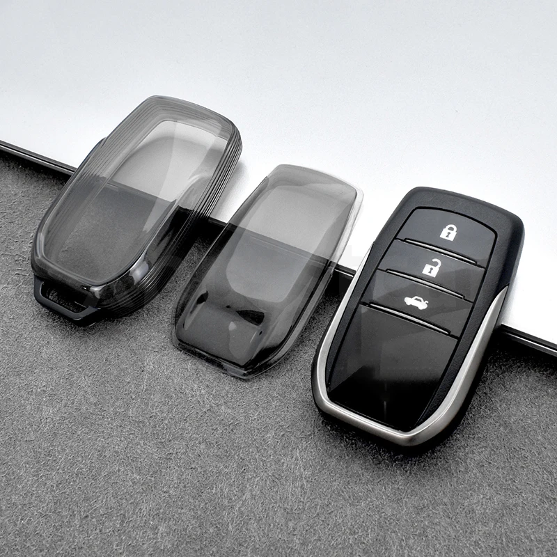 Funda de llave TPU transparente suave para Toyota CHR - imagen 5
