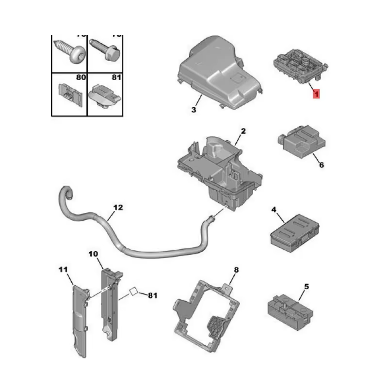 9675877980 BSM-R02-00 bloque de fusibles y relés Peugeot 407/RCZ/3008 - imagen 3