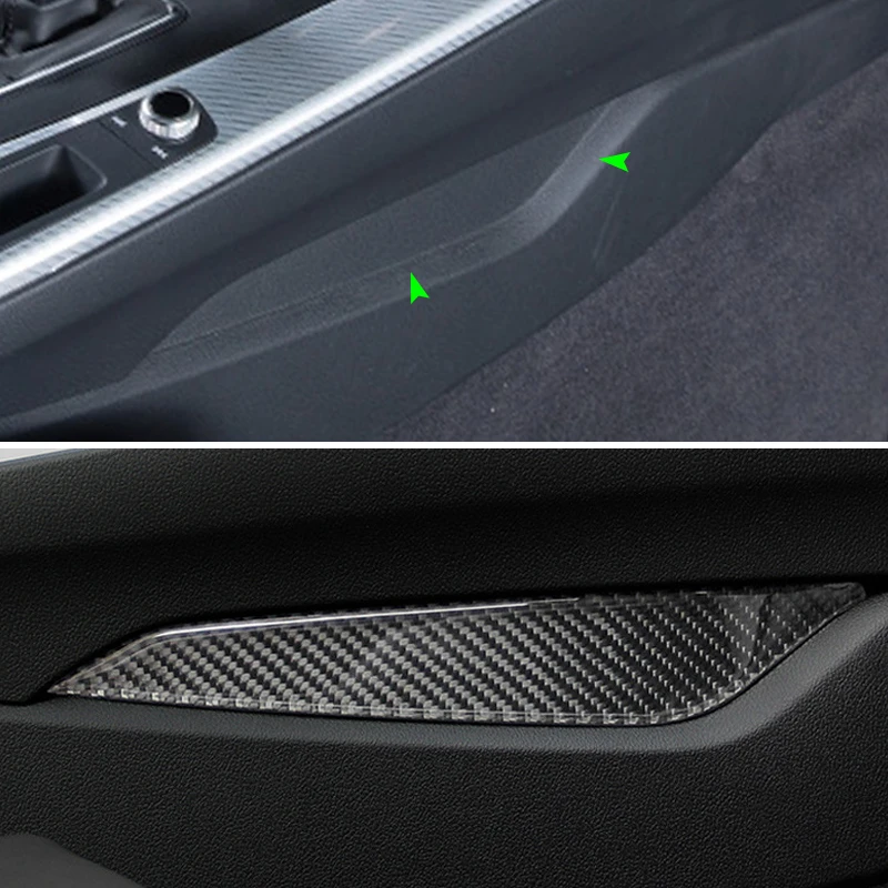 Embellecedor panel cambio marchas fibra carbono Audi A4L B9