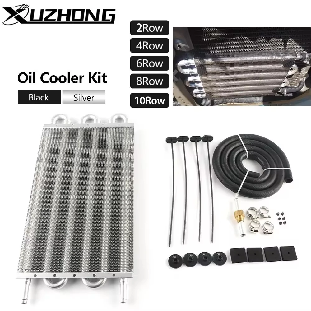 Kit enfriador de aceite de transmisión remoto aluminio universal