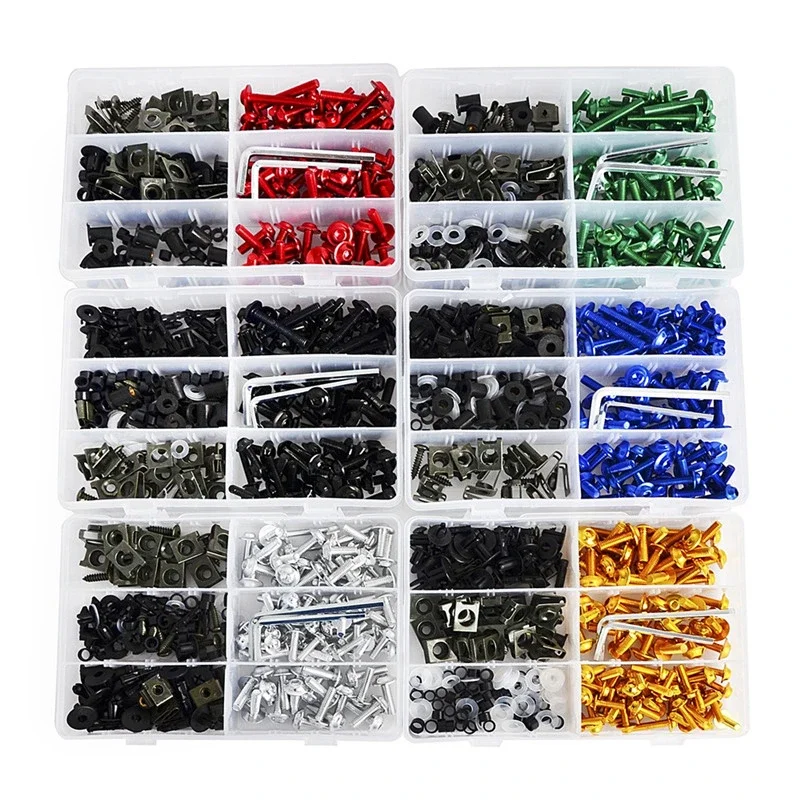 Kit de tornillos de carenado universales para motocicleta