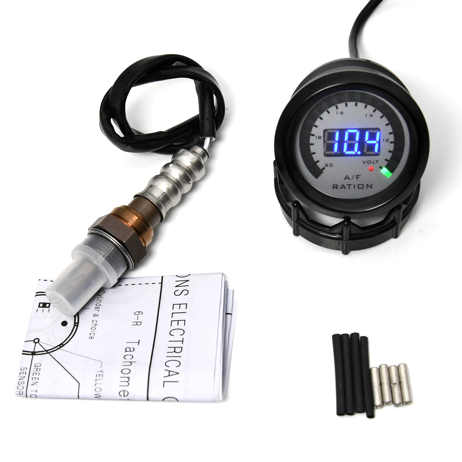 Reloj AFR 52 mm con sonda lambda universal para coche 12 V