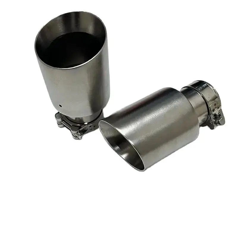 Cola de escape BRILONER inoxidable satinado 89mm tuning universal - imagen 3