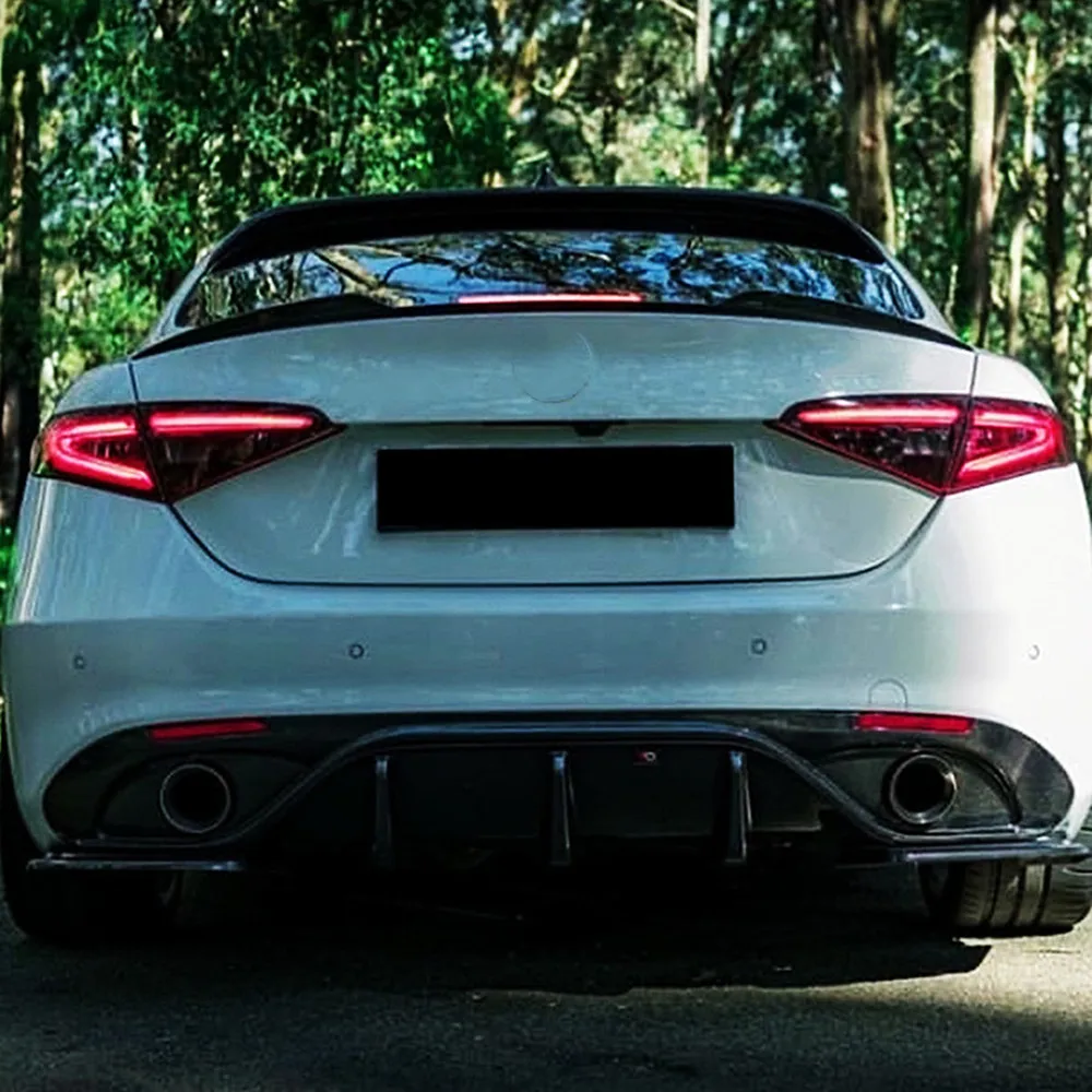 Alerón carbono estilo cola de pato para Alfa Romeo Giulia 2015 - imagen 4