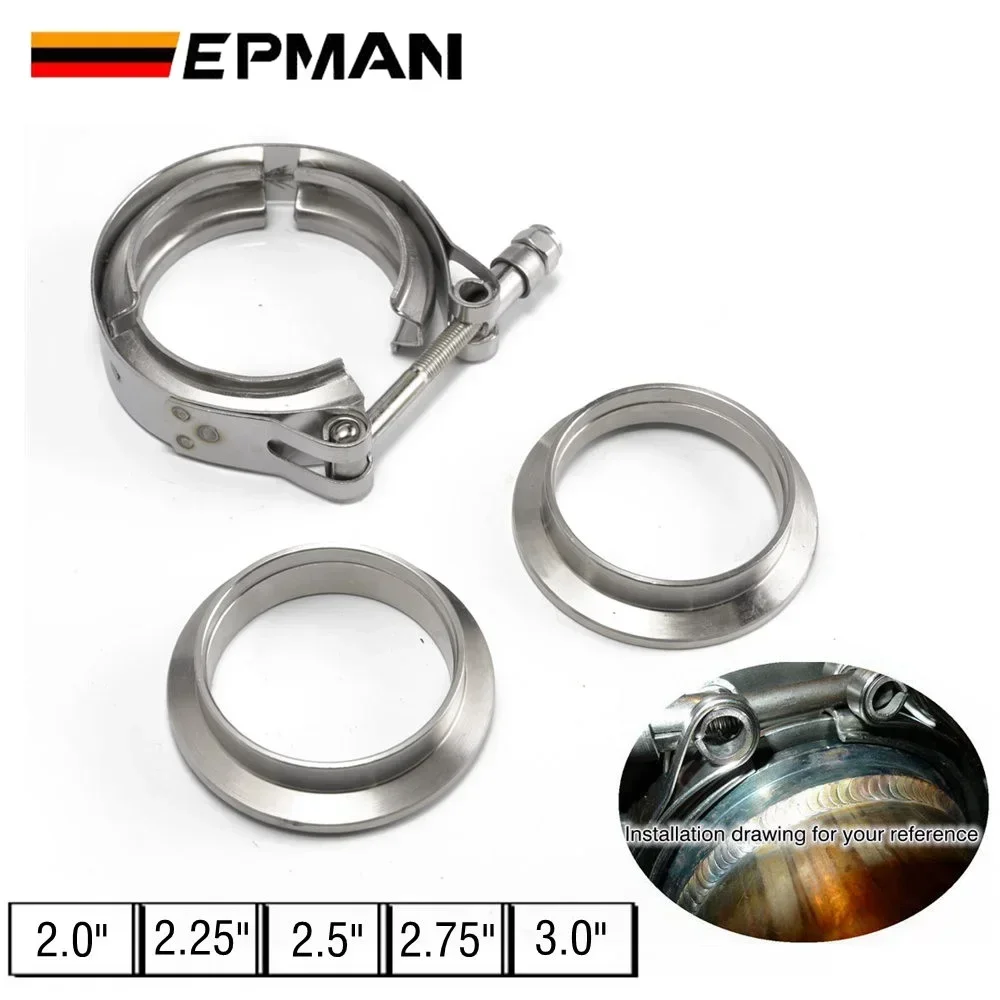 Abrazadera de banda en V EPMAN para sistema de escape