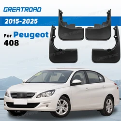 Guardabarros protectores contra salpicaduras Peugeot 408 2015-2025