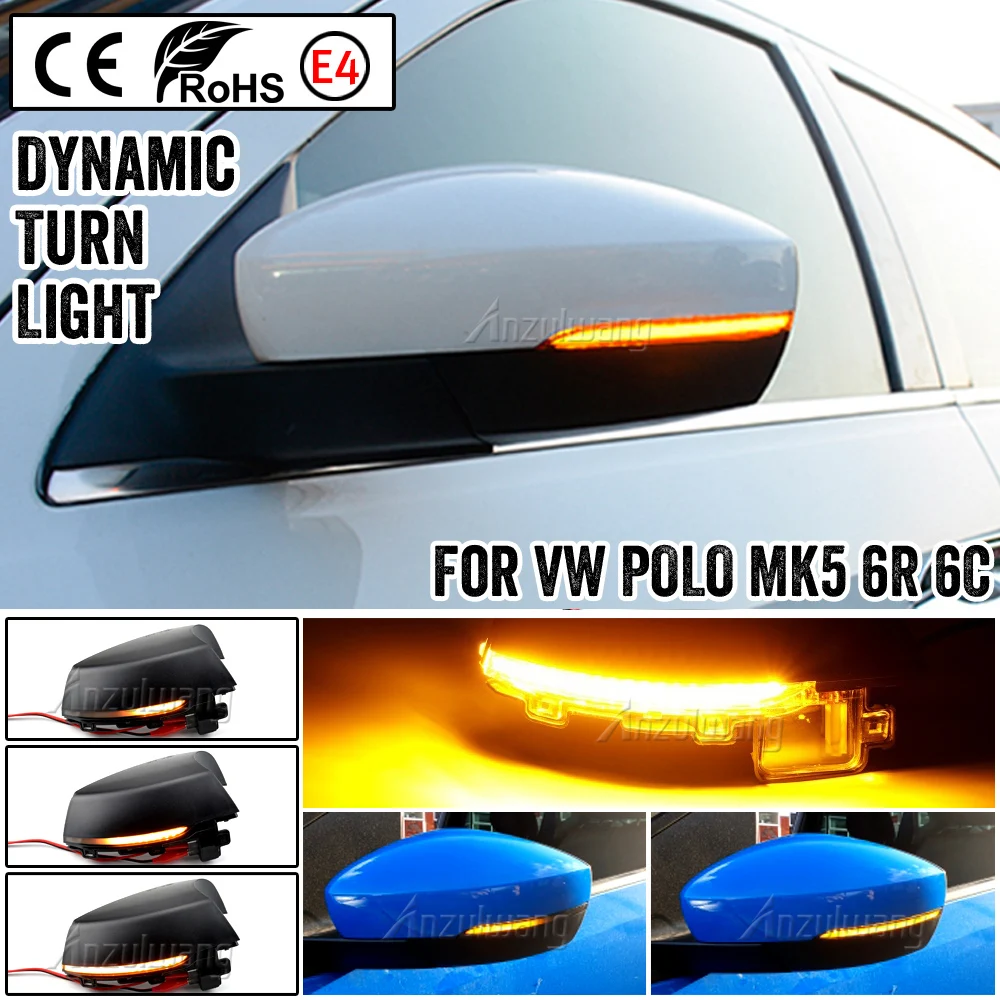 Intermitente LED dinámico agua corriente VW Polo MK5 6R/6C 2009-2017