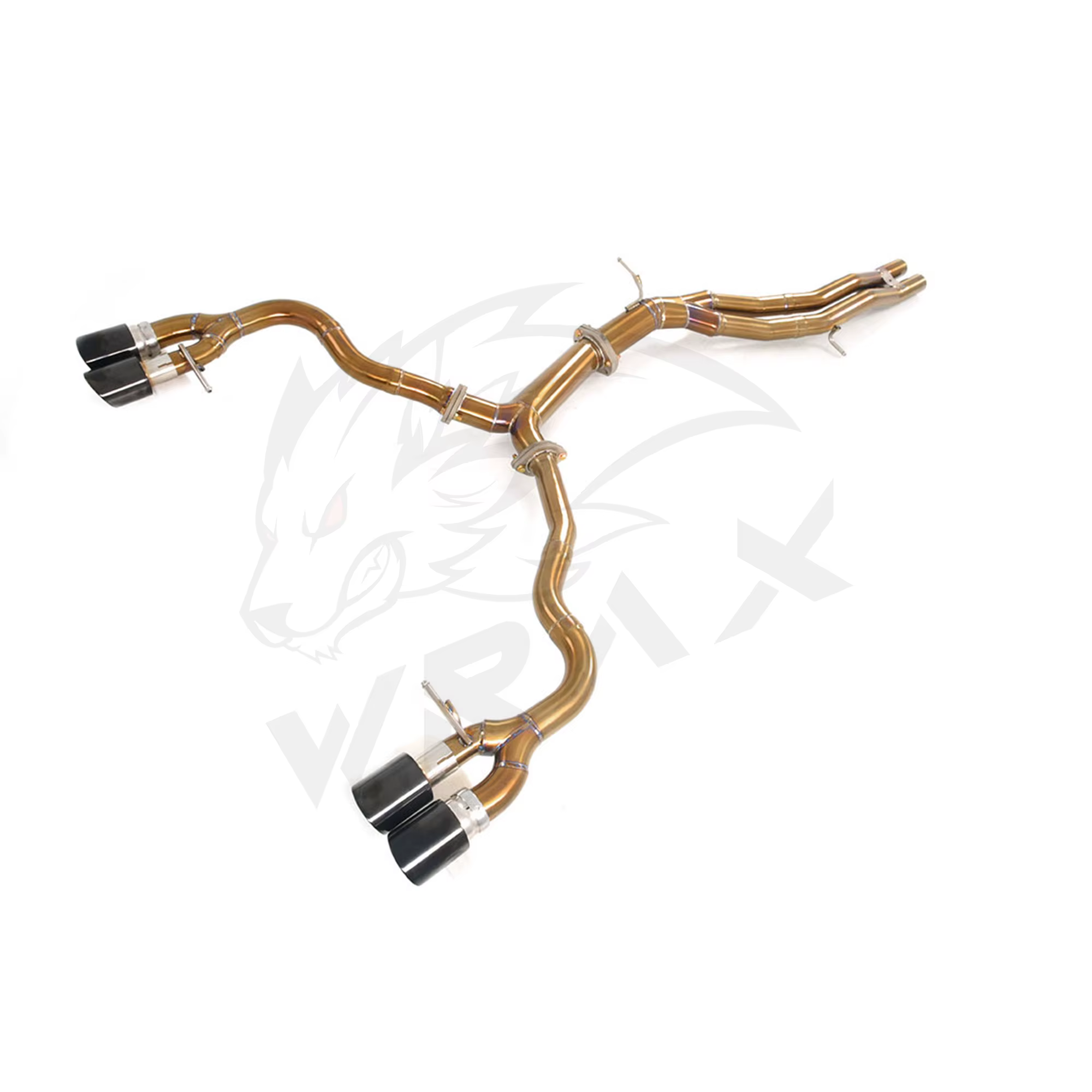 WRAX escape de titanio para Audi S4 S5B9 sistemas de válvula de Control de escape eléctrico accesorios de coche reemplazo sin pérdidas Catback - imagen 3