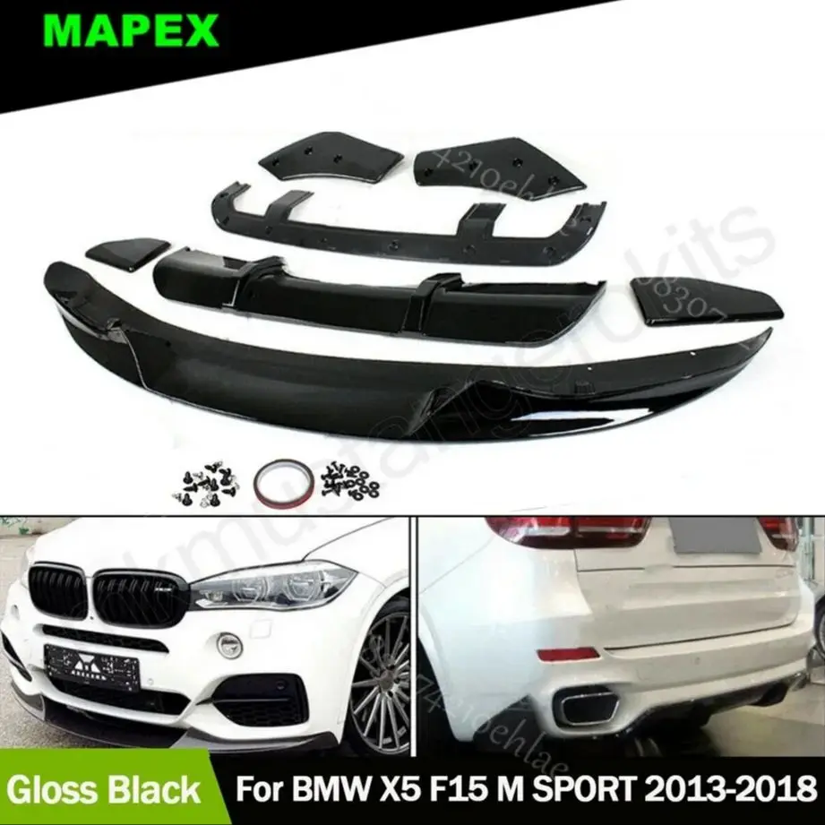 Kit completo aero para BMW X5 F15 M Sport MP en brillo negro