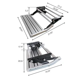 Escalera automática para RV en aluminio ligero - paso eléctrico