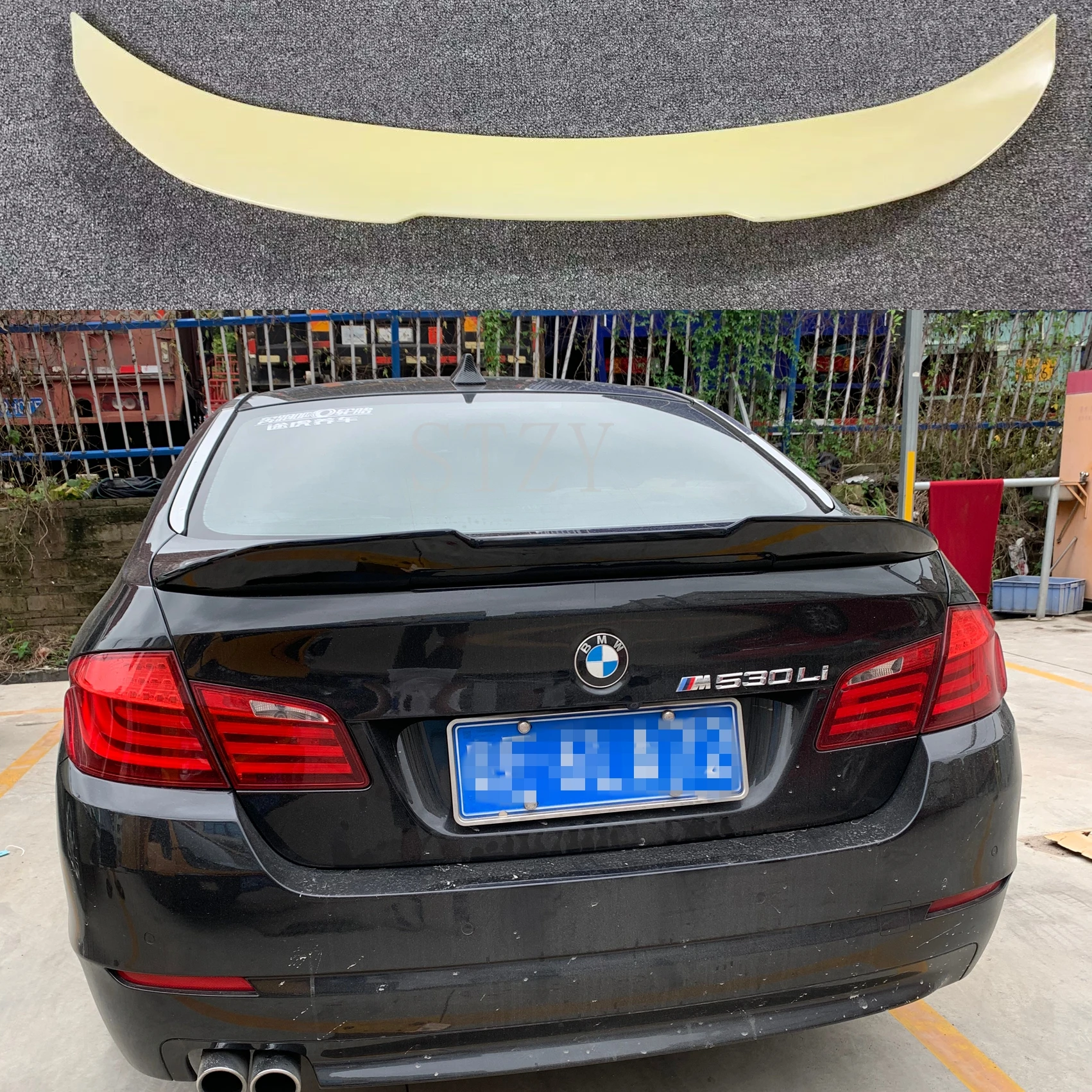 Alerón trasero negro brillante estilo PSM para BMW Serie 5 F10 2011-2017