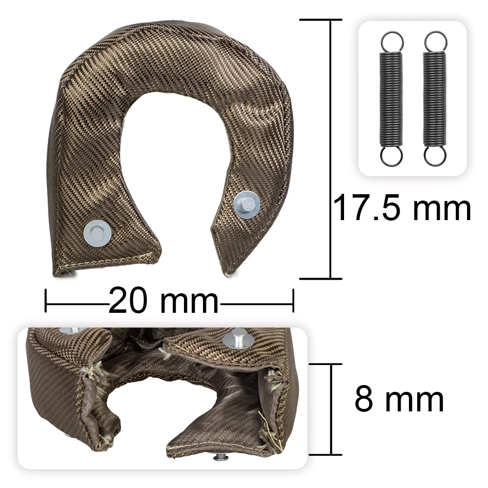 Manta térmica turbo de titanio para turbocompresor T2 T3 T4 T6 - imagen 2