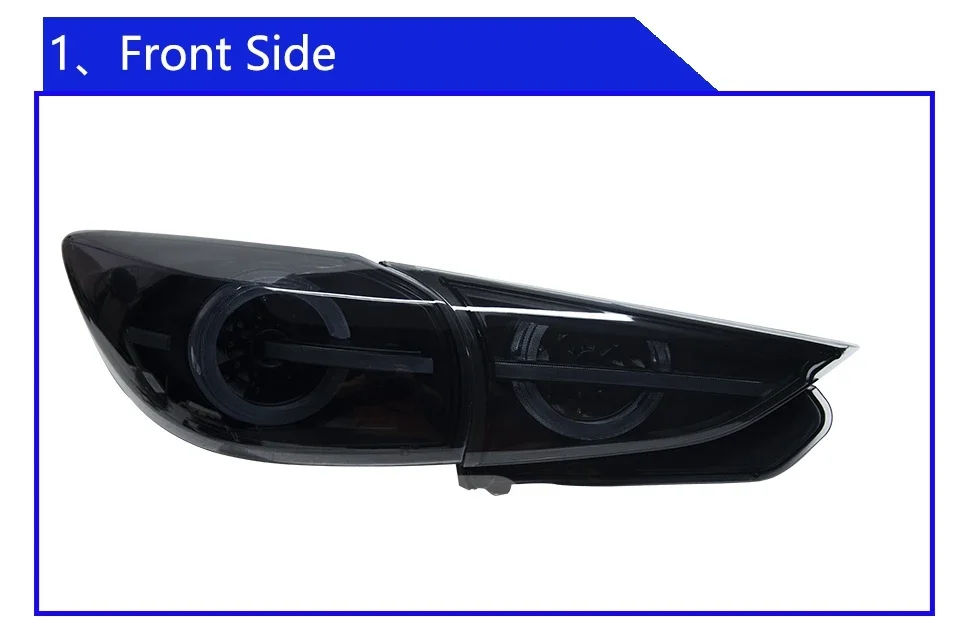 Vista lateral con las luces LED encendidas