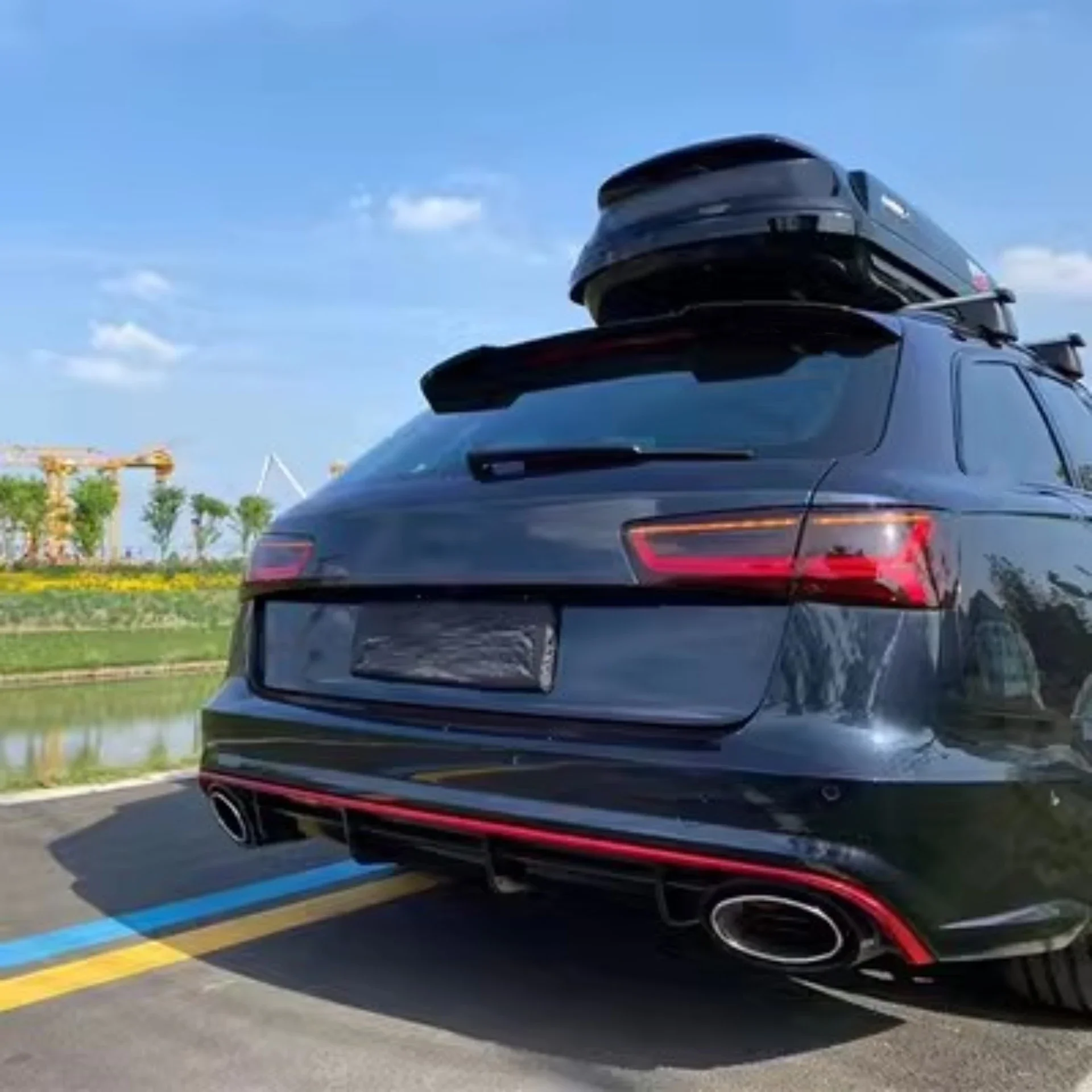 Kit carrocería ABS con ala trasera Audi RS6 Avant Sport 2017-2018 - imagen 5
