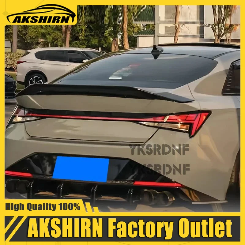 Alerón trasero estilo R ABS negro – Hyundai Elantra CN7 2020-2023