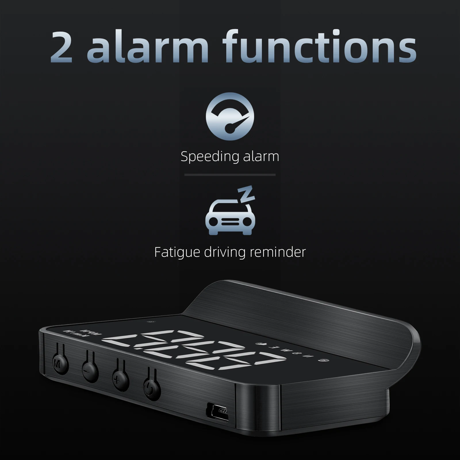Pantalla HUD GPS M1 para coche con velocímetro y brújula - imagen 4