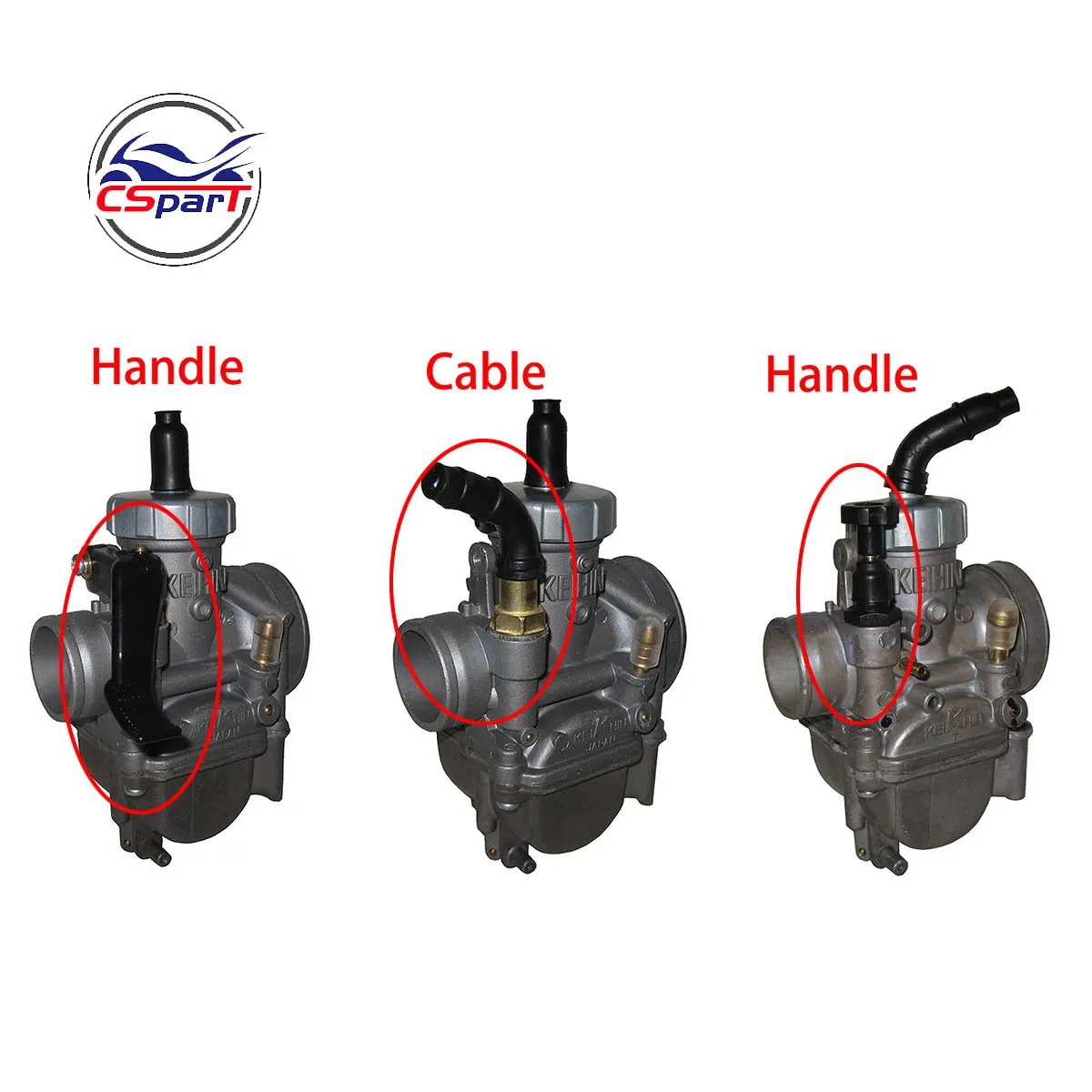 Conjunto válvula de acelerador para Keihin PWK PE24-34 - mando manual - imagen 5
