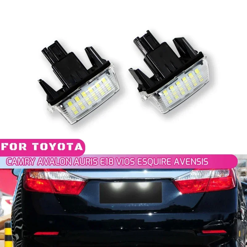 Bombillas LED matrícula para Toyota Camry, Auris, Avensis y Proace