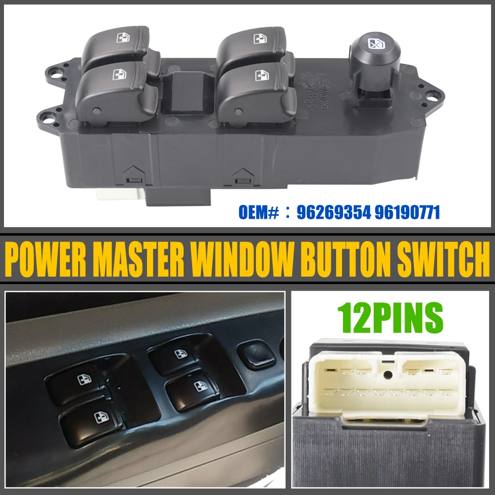 Interruptor ventanilla eléctrica 96269354 – DAEWOO NUBIRA lado conductor