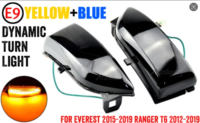 Para Ford Everest 2015-2019 Ranger T6 Raptor Wildtrak LED señal de giro dinámica espejo lateral luz indicadora intermitente secuencial - imagen 5