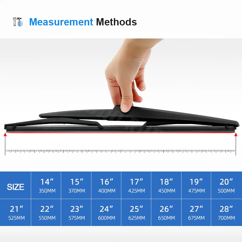 Limpiaparabrisas trasero de 14 "para Honda CR-V CRV MK3 2007 2008 2009 2010 2011 parabrisas ventana trasera - imagen 3