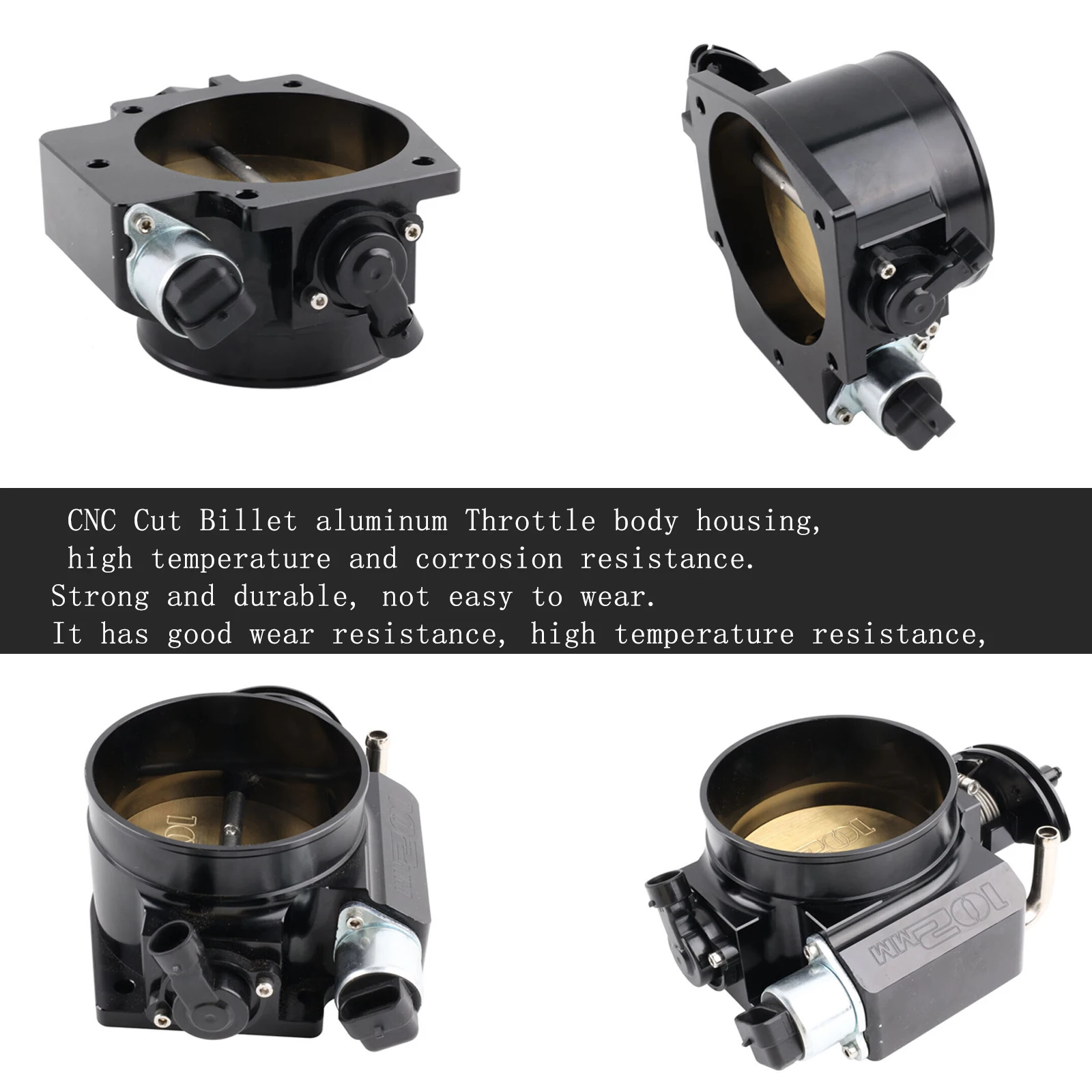 Cuerpo de aceleración LS 102 mm aluminio con TPS e IAC para V8 - imagen 2