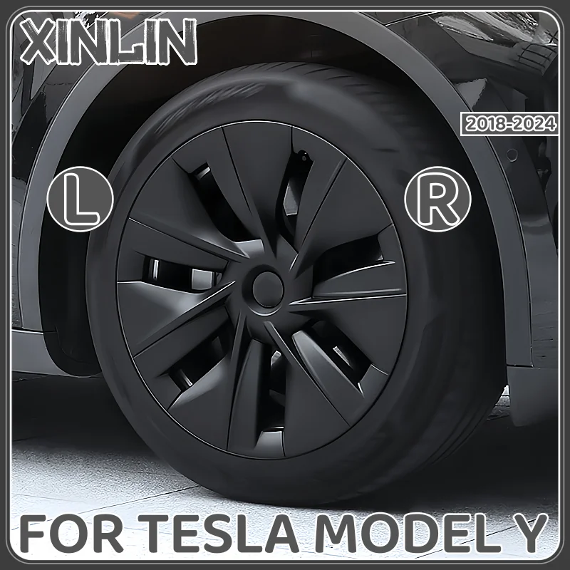 4 Uds para Tesla Model Y 2020 cubierta completa tapacubos rendimiento reemplazo 19 pulgadas tapa de rueda Original accesorios de tapa de rueda de coche 2024