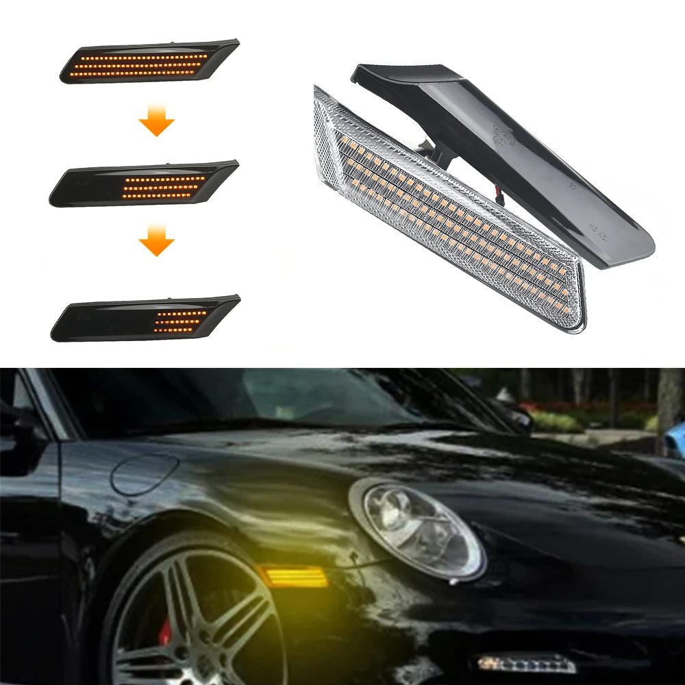 Intermitentes laterales LED dinámicos para Porsche 987 y 997 - imagen 2