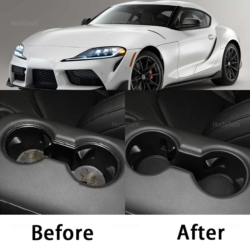 Organizador antideslizante con portavasos para Toyota Supra J29 - imagen 5