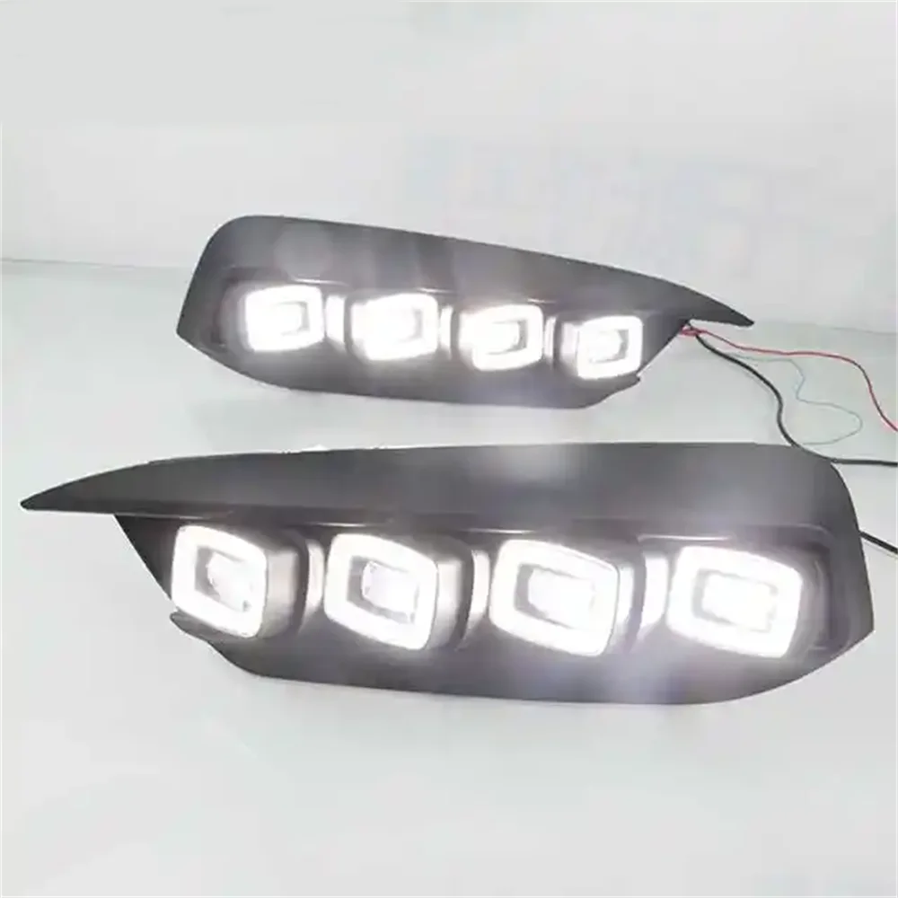 Para Honda Civic 2016 2017 2018 lámpara antiniebla Drl luz de circulación diurna impermeable 12V luz diurna frontal Led - imagen 4
