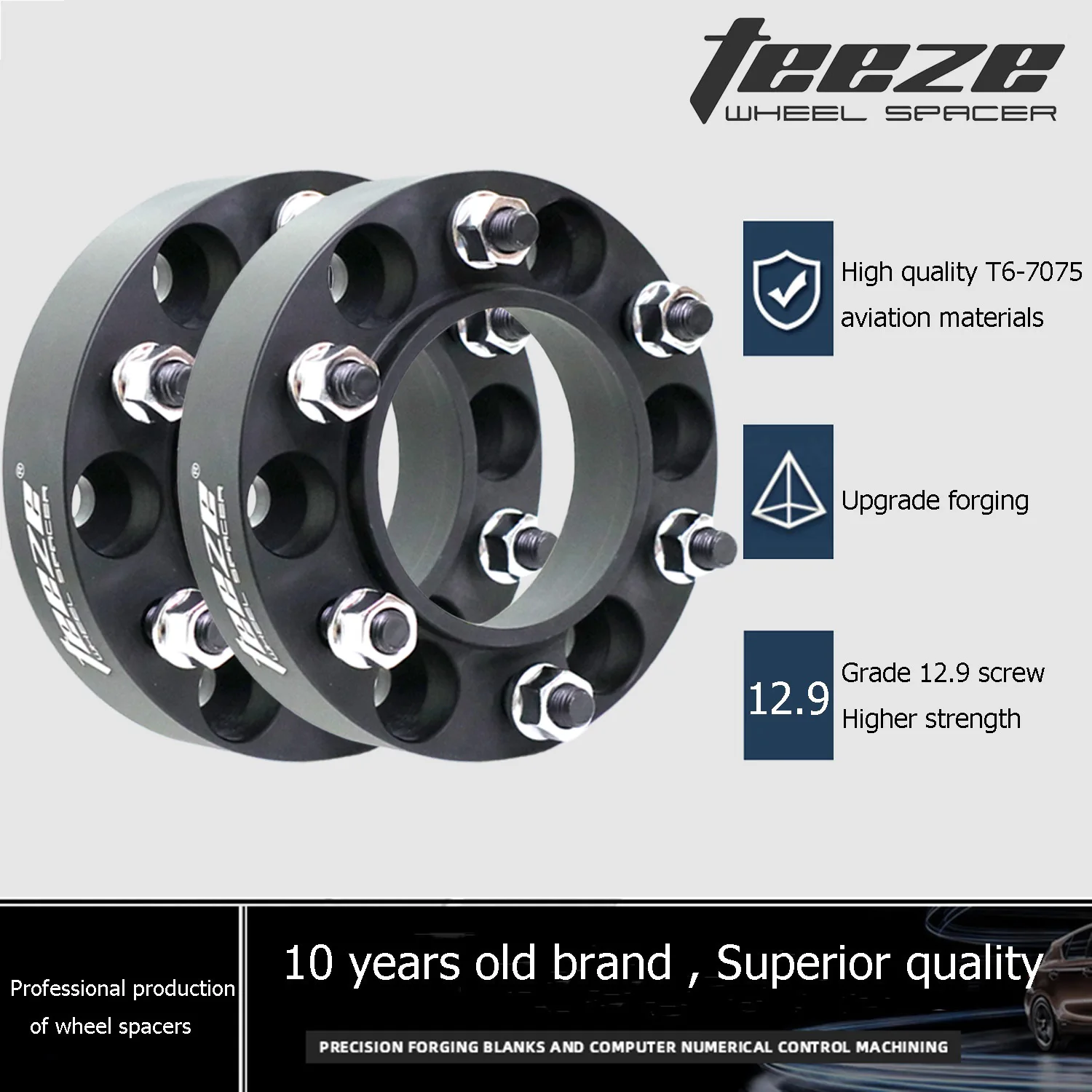 Adaptador espaciador de rueda aluminio 6x139,7 100,1 12x1,5 GWM Poer