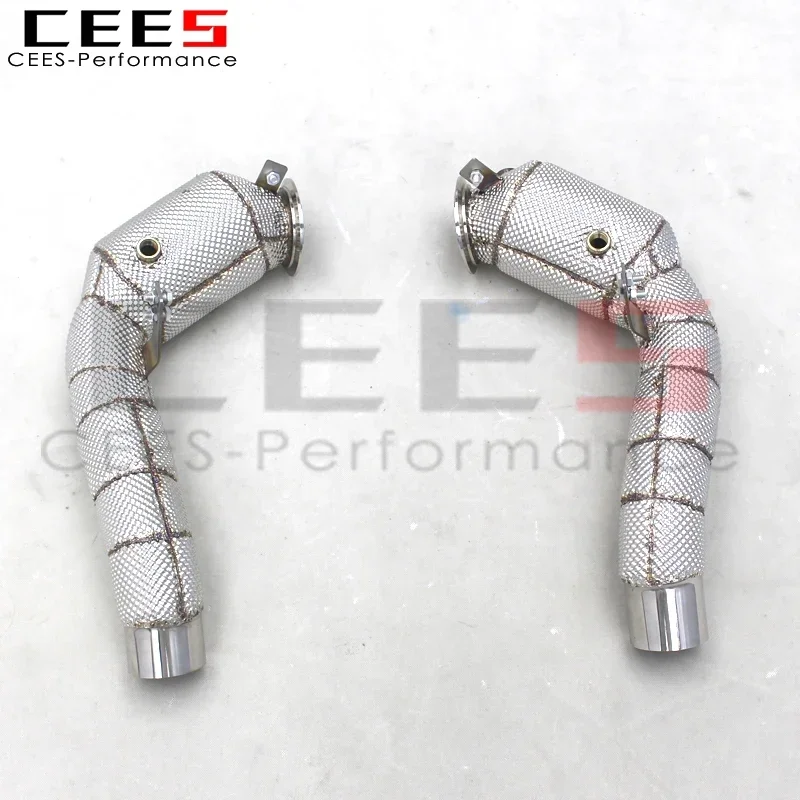 Tubo escape CEES acero inoxidable catalizador BMW M5 F10/M6 F06 4.4 - imagen 2