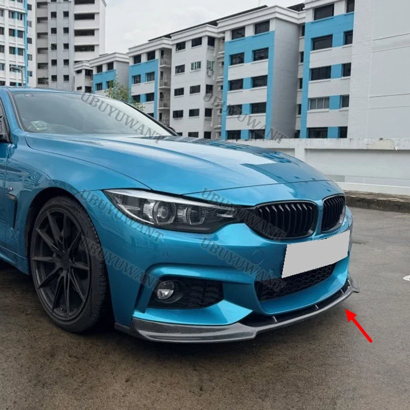 3 uds para BMW F32 F33 F36 M Sport 2013-2020 alerón de barbilla delantera divisores de parachoques Kits de carrocería de labio delantero - imagen 5