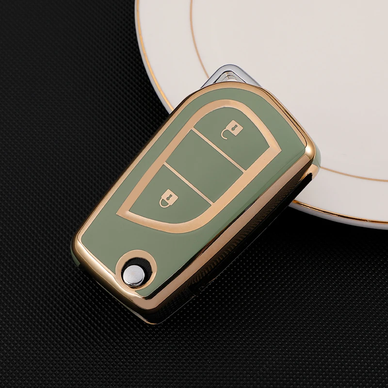 Funda de llave remota de TPU para Toyota Auris, Corolla, Yaris y RAV4 - imagen 3