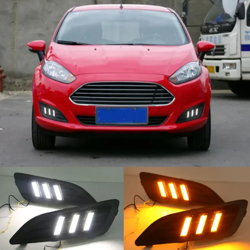 Luces DRL blancas Ford Fiesta 2013-2016 – Intermitente delantero - imagen 2