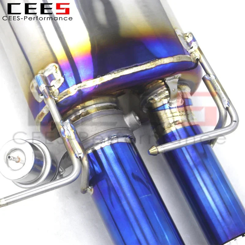Escape catback CEES BMW M5 E60 V10 5.0 – Acero inoxidable colas carbono - imagen 5