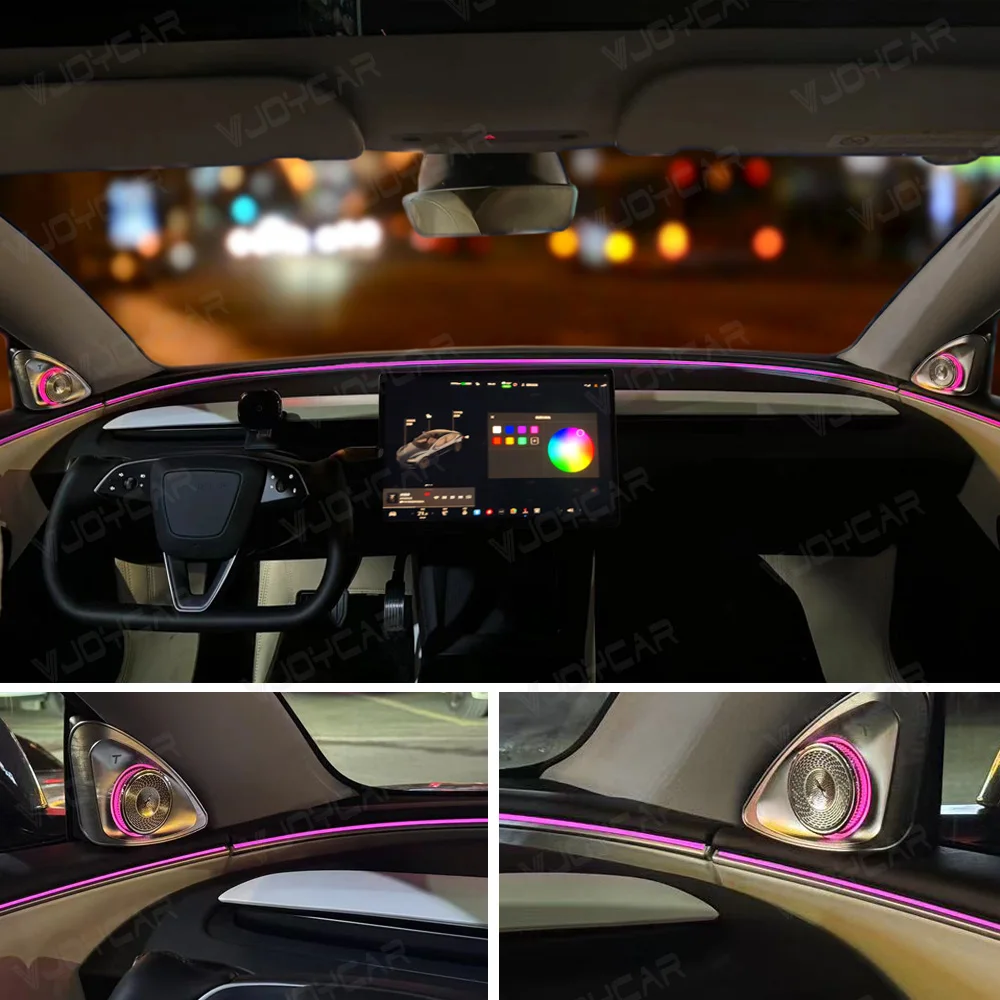 Tweeter giratorio 4D con LED RGB para Tesla Model 3/Y Highland - imagen 4