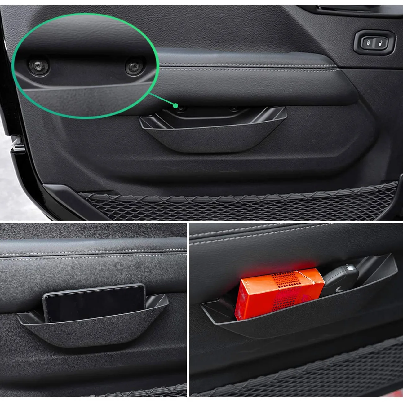 Organizador puerta Jeep Wrangler JL con asa y bolsillo 2018+ - imagen 4