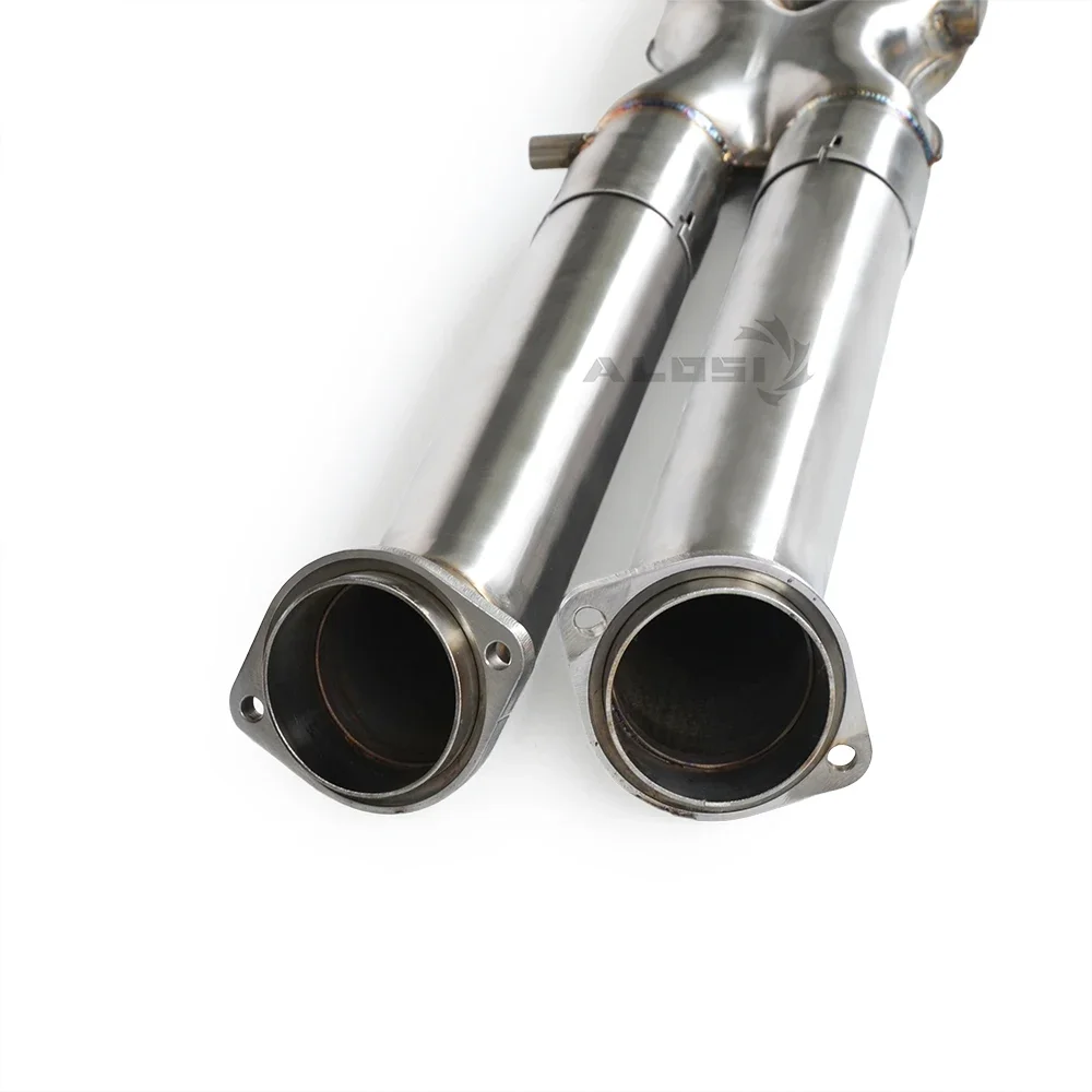 Tubo de descenso compatible con catalizadores de alto flujo