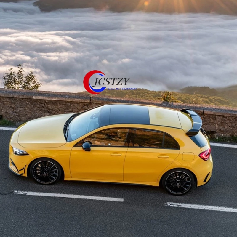 Para Mercedes Benz W177 Hatchback Clase A A180 A200 A250 A260 y A45 2019 2020 alerón trasero de Color negro y rojo - imagen 5