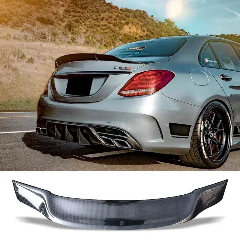 Alerón fibra de carbono Mercedes W205 C260 C43 C63 AMG Coupe