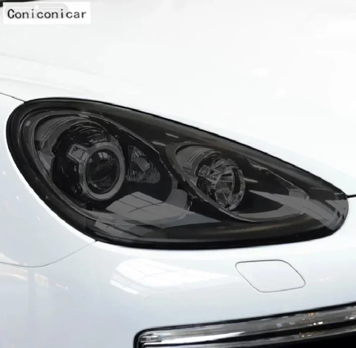 Película protectora faros TPU ahumado transparente Porsche Cayenne 958 - imagen 3