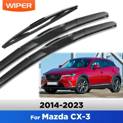 Juego de limpiaparabrisas para Mazda CX-3 22/18/10 delanteros y trasero
