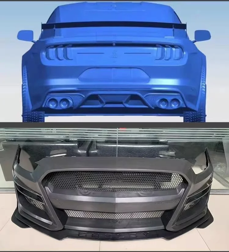 Detalle del diseño del body kit para Mustang