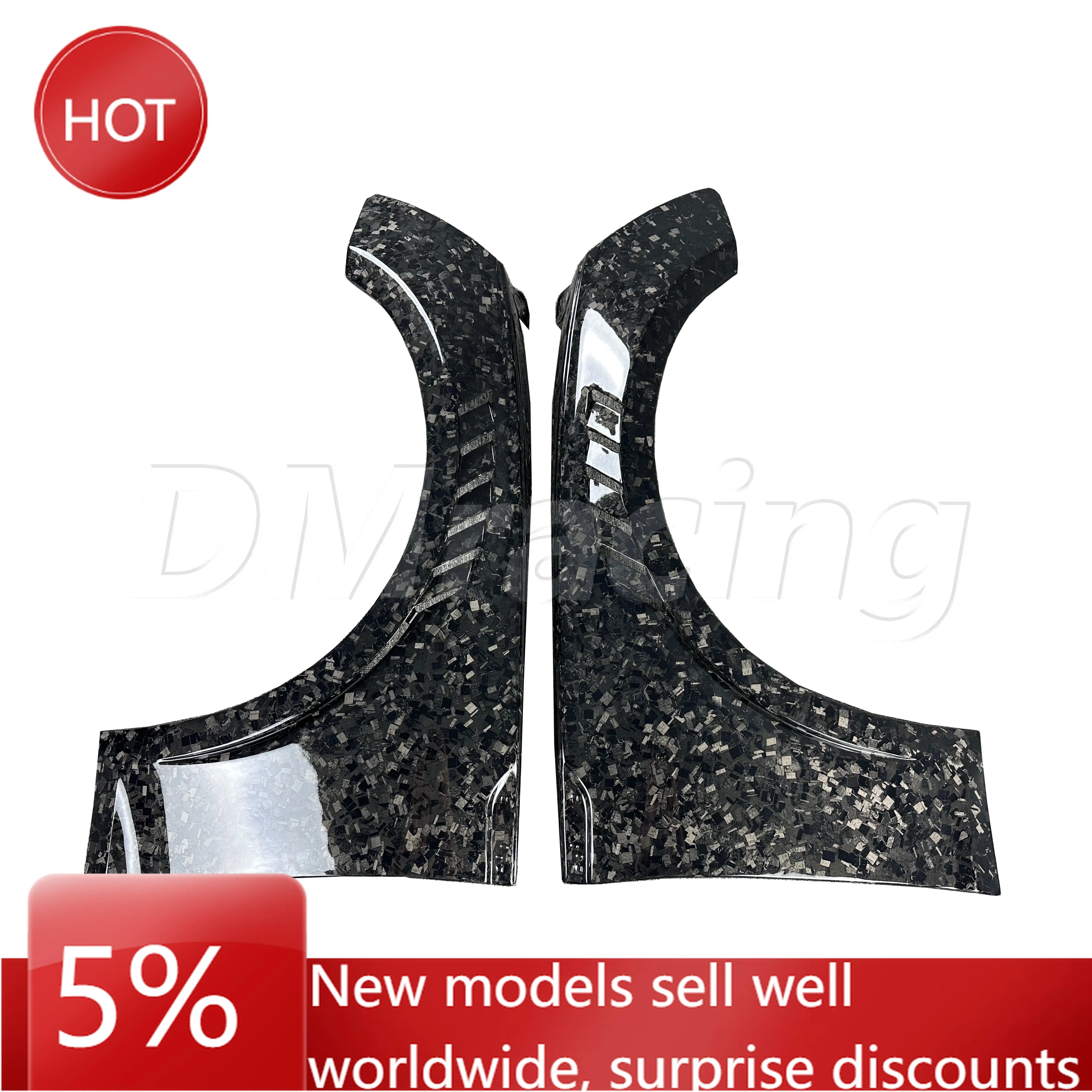 Guardabarros delantero de fibra de carbono forjado estilo Karbel para A5 S5 B9 B9.5 2017-2020