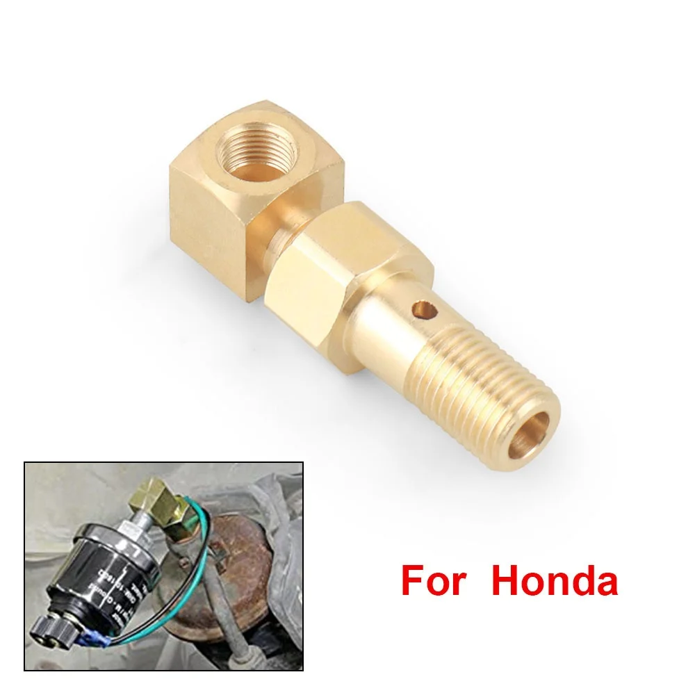 Honda Adaptador banjo M12x1,25 a 1/8 NPT para manómetro de combustible