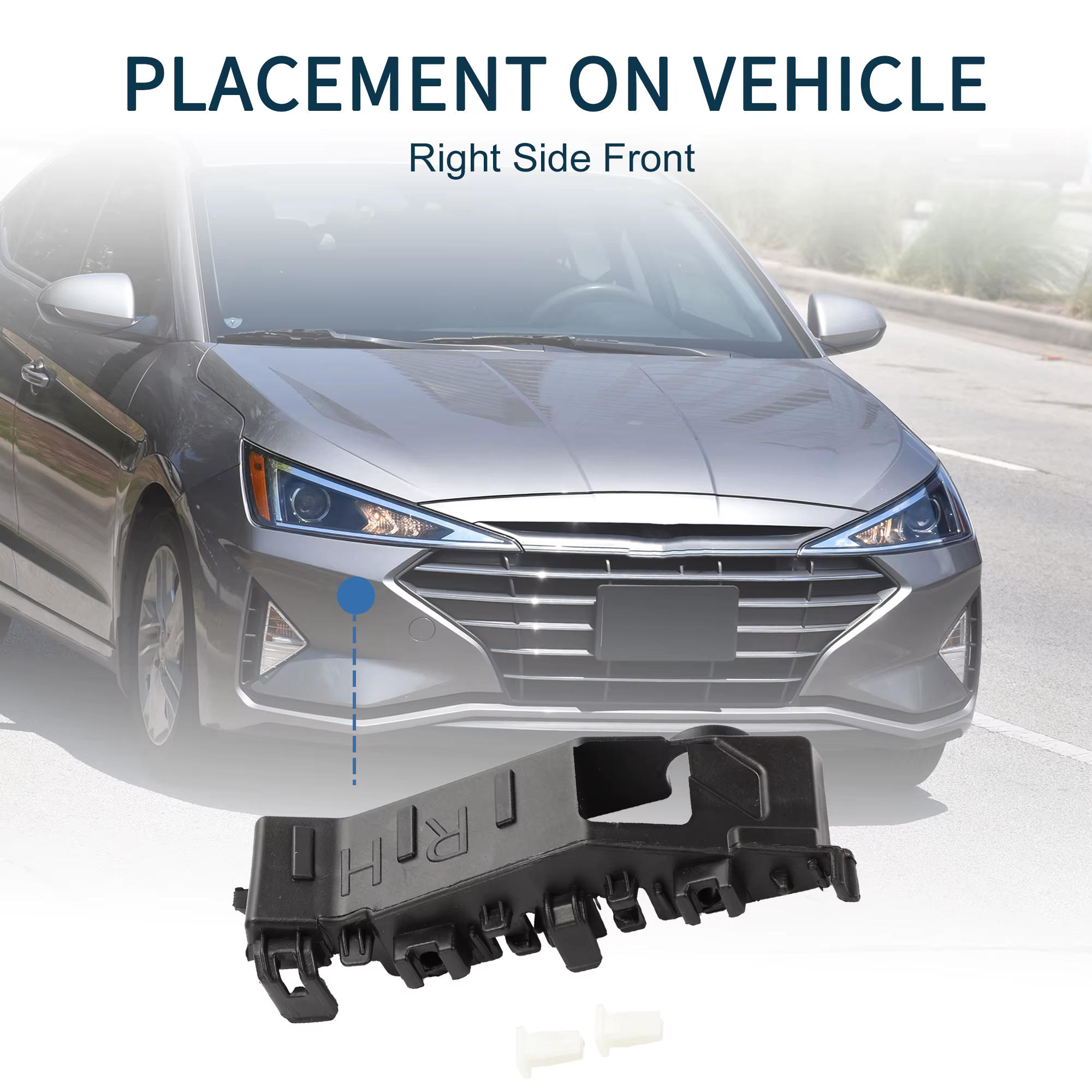 UXCELL Soporte Parachoques 86514D3000 – Hyundai Tucson 2016-2021 - imagen 3