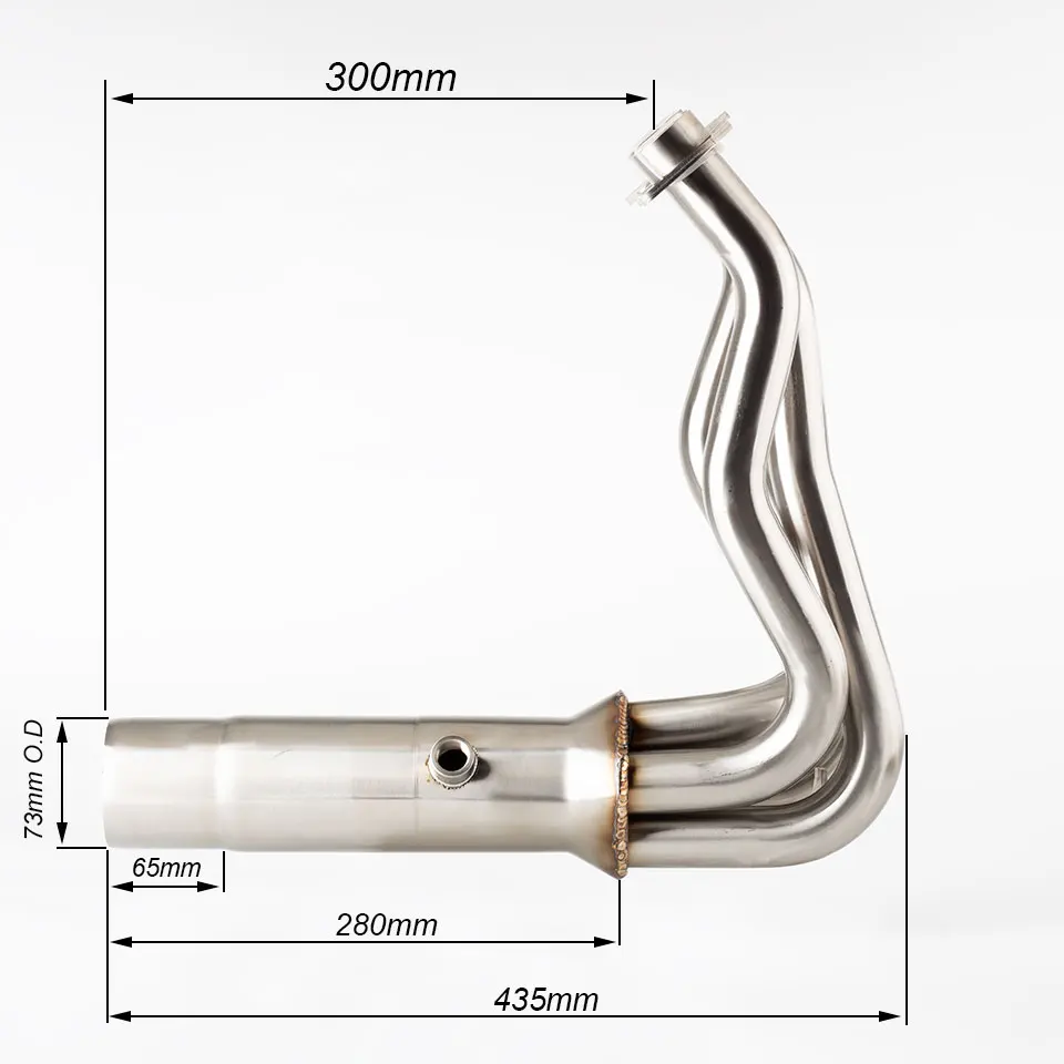 Escape tipo slip-on para Kawasaki Z900 2017-2024 con tubo de enlace - imagen 2